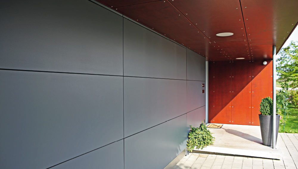 Einheitliche Gestaltung der Fassade